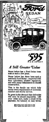 Original Ford Sedan Add